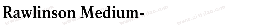 Rawlinson Medium字体转换